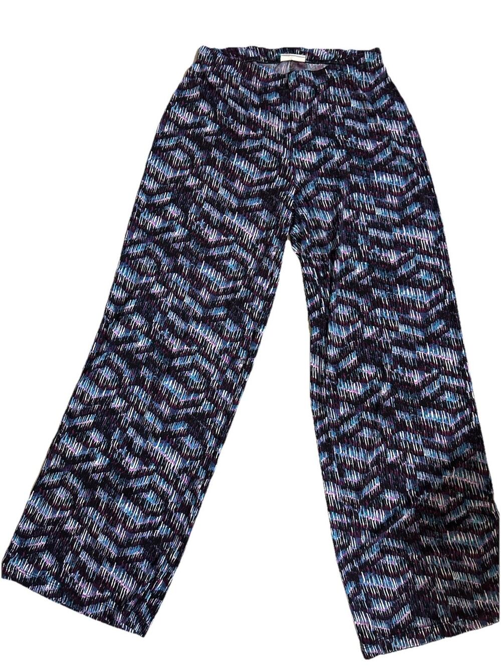 New Directions Wide Leg Palazzo Pants Women’s Small Fairy Summer Boho Geo Print